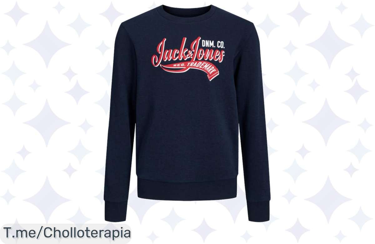 Consigue la sudadera JACK&JONES a un precio loco, ultra cómoda y con estilo que realzará tu look. ¡No te quedes sin ella, stock limitado! ¡Actúa ya y deslumbra!