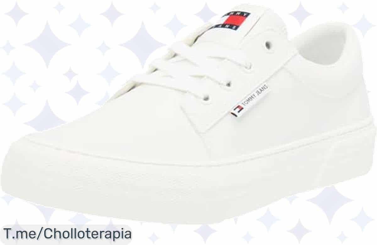 Consigue las Tommy Jeans Sneaker ecológicas y cómodas a un precio loco, un super chollo con estilo que cuida del planeta. ¡Stock limitado, actúa ya y no te quedes sin las tuyas!