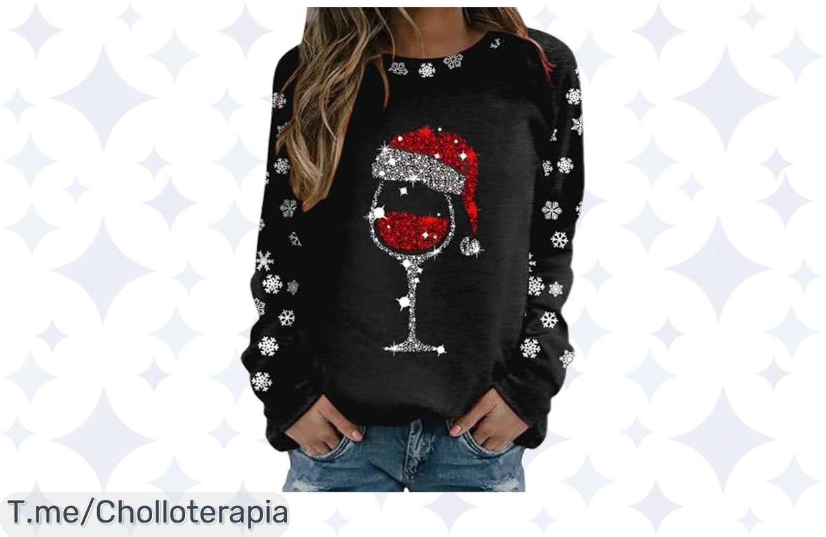 Consigue tu sudadera navideña de copos de nieve con un descuento brutal y un estilo único; ¡oferta limitada que no puedes dejar escapar! Haz clic y ahorra ya.