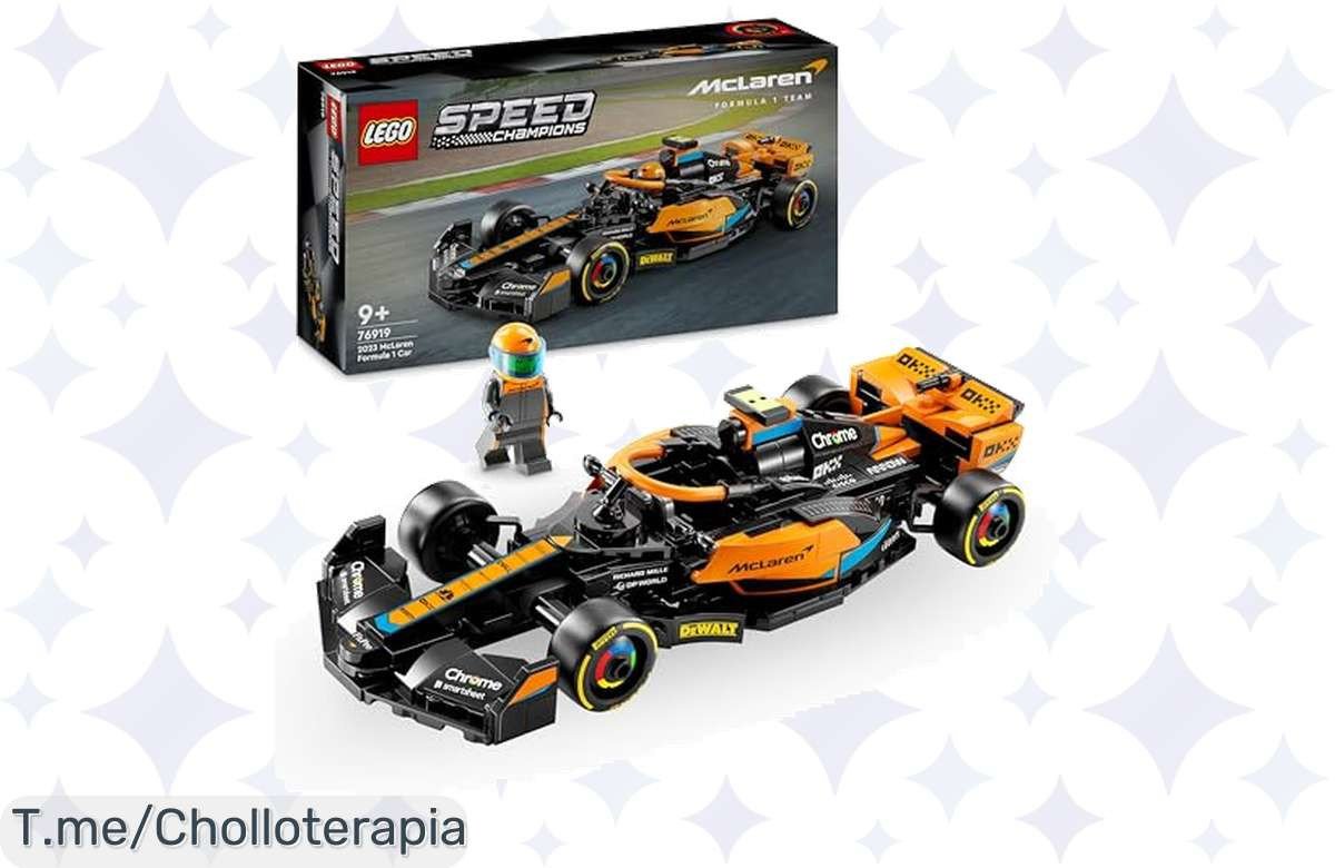 Construye tu propio McLaren y vive la emoción de la F1 en casa, ¡aprovecha este ofertón único con minifigura incluida! ¡Compra ahora antes de que se agote!