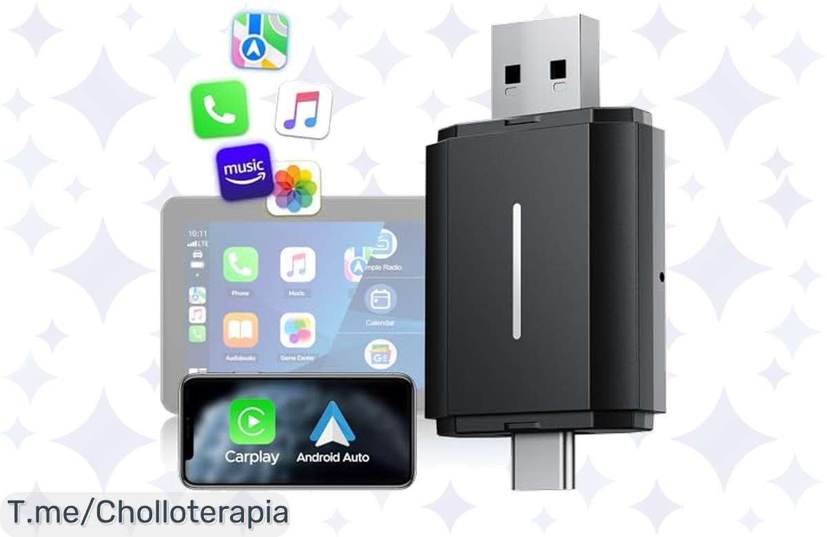 Conviértete en el rey de la carretera con Carplay 2 en 1 y ahorra 26% ahora mismo