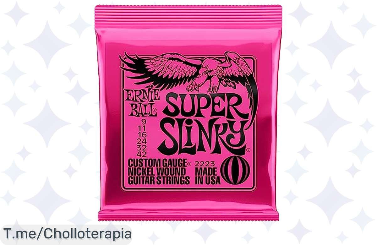 Cuerdas Ernie Ball Super Slinky al mejor precio, ¡sonido pro por menos!