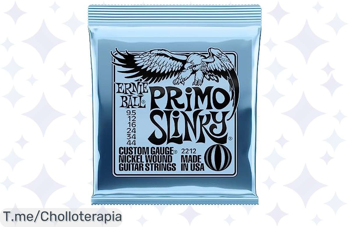 Dale vida a tu guitarra con Ernie Ball Primo Slinky: ¡el super chollo que esperabas! Disfruta de cuerdas siempre como nuevas y aprovecha este ofertón antes de que se acabe.