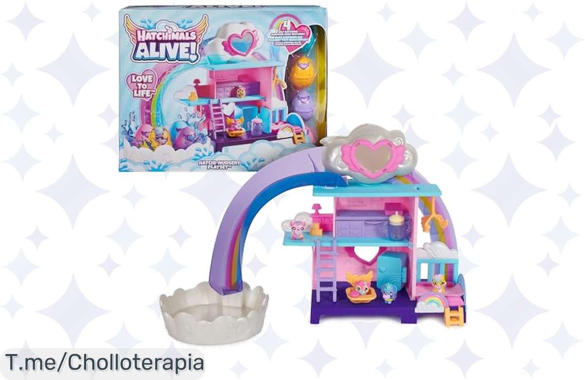 Descubre HATCHIMALS Alive, el super chollo que hará que tus hijos vivan una aventura mágica con 4 minifiguras y 13 accesorios; ¡aprovecha esta oferta limitada ya!