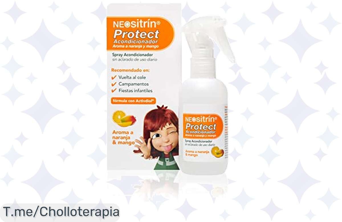 Descubre Neositrín Protect Spray, el super chollo que repele piojos y deja un aroma irresistible. ¡Aprovecha este ofertón y protege a tus peques antes de que se agote!