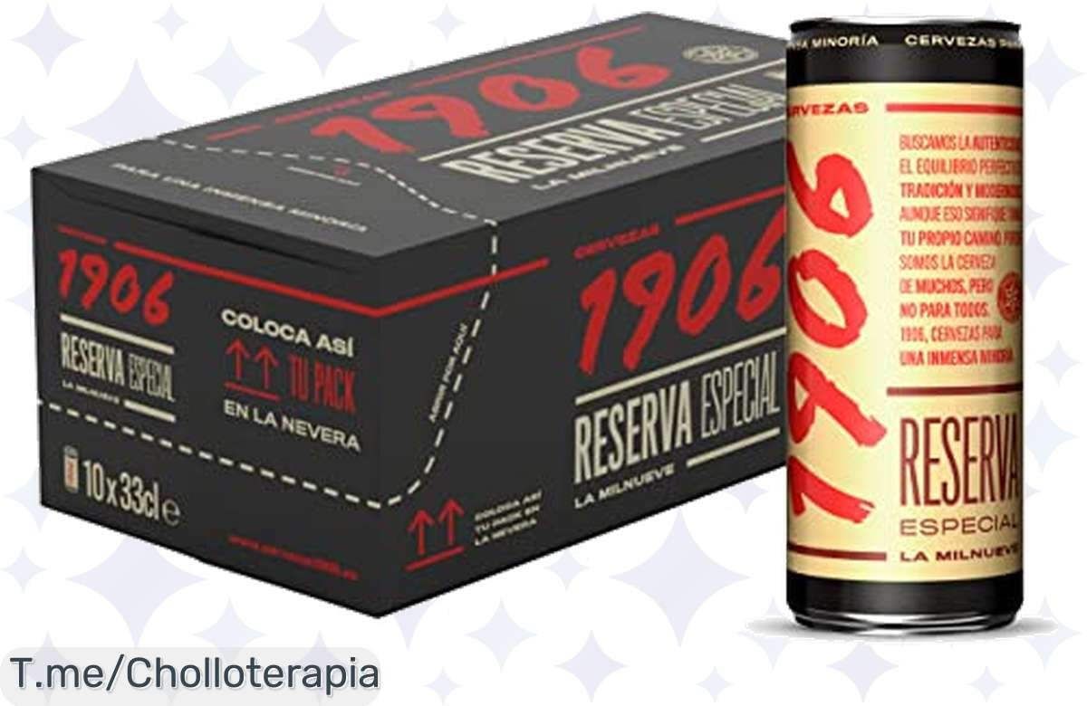 Descubre el Ofertón Nunca Antes Visto: 1906 Reserva Especial en Frigopack de 10 Latas con Sabor Tostado Increíble, ¡Aprovecha Este Descuento Brutal Antes de Que Se Agote!