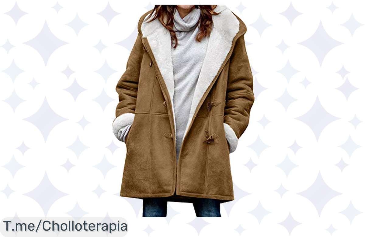 Descubre el abrigo térmico que transformará tu invierno: suave, cómodo y con forro polar. Super descuento hoy solo con código, ¡no dejes pasar este chollazo y compra ya!