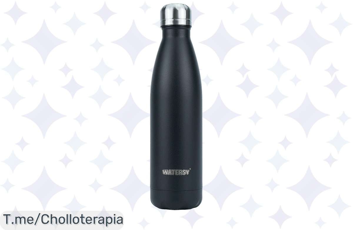 Descubre el chollazo del año: botella de acero inoxidable que mantiene tus bebidas frías 24 horas y calientes 12, ¡no dejes pasar esta oferta única y limitada!