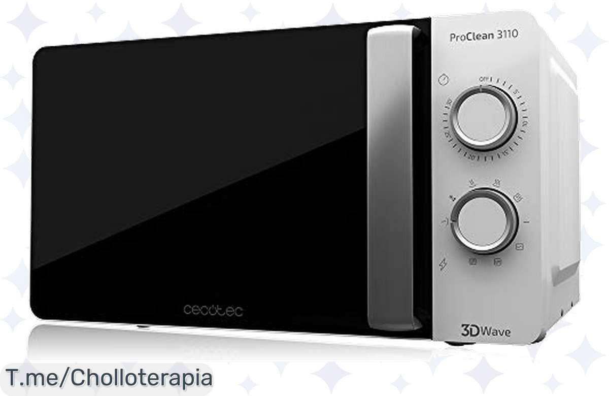 Descubre el chollazo del momento: Microondas Cecotec con Grill que se limpia solo, ¡ofertón único que no podrás ignorar, aprovecha antes de que se agote!