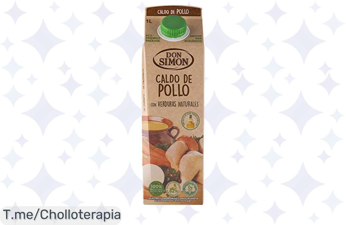 Descubre el chollo del año con Don Simón Caldo de Pollo, 1L listo en minutos, ¡transforma tu cena en un festín! Aprovecha el ofertón y compra ahora antes de que se agote.
