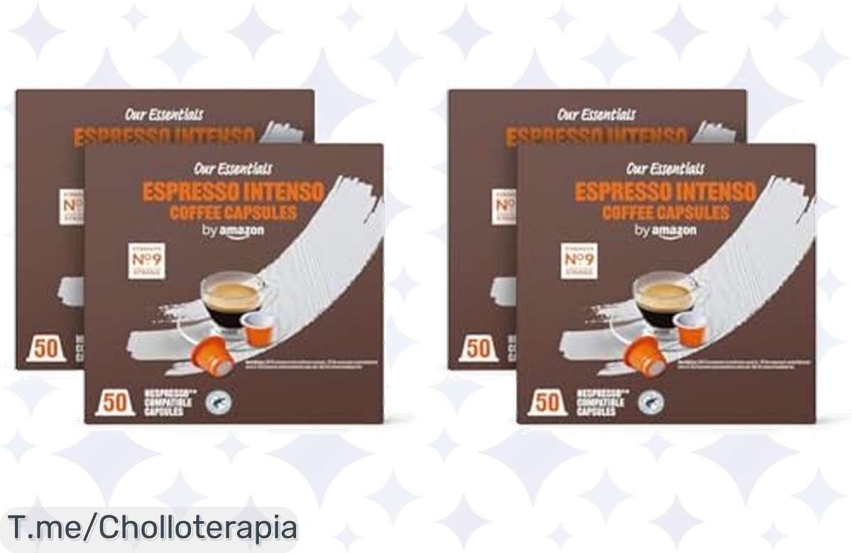 Descubre el chollo del café: 50 cápsulas Espresso Intenso compatibles con Nespresso a un precio loco, cuidando el planeta. ¡Haz tu pedido ahora antes de que se acaben!