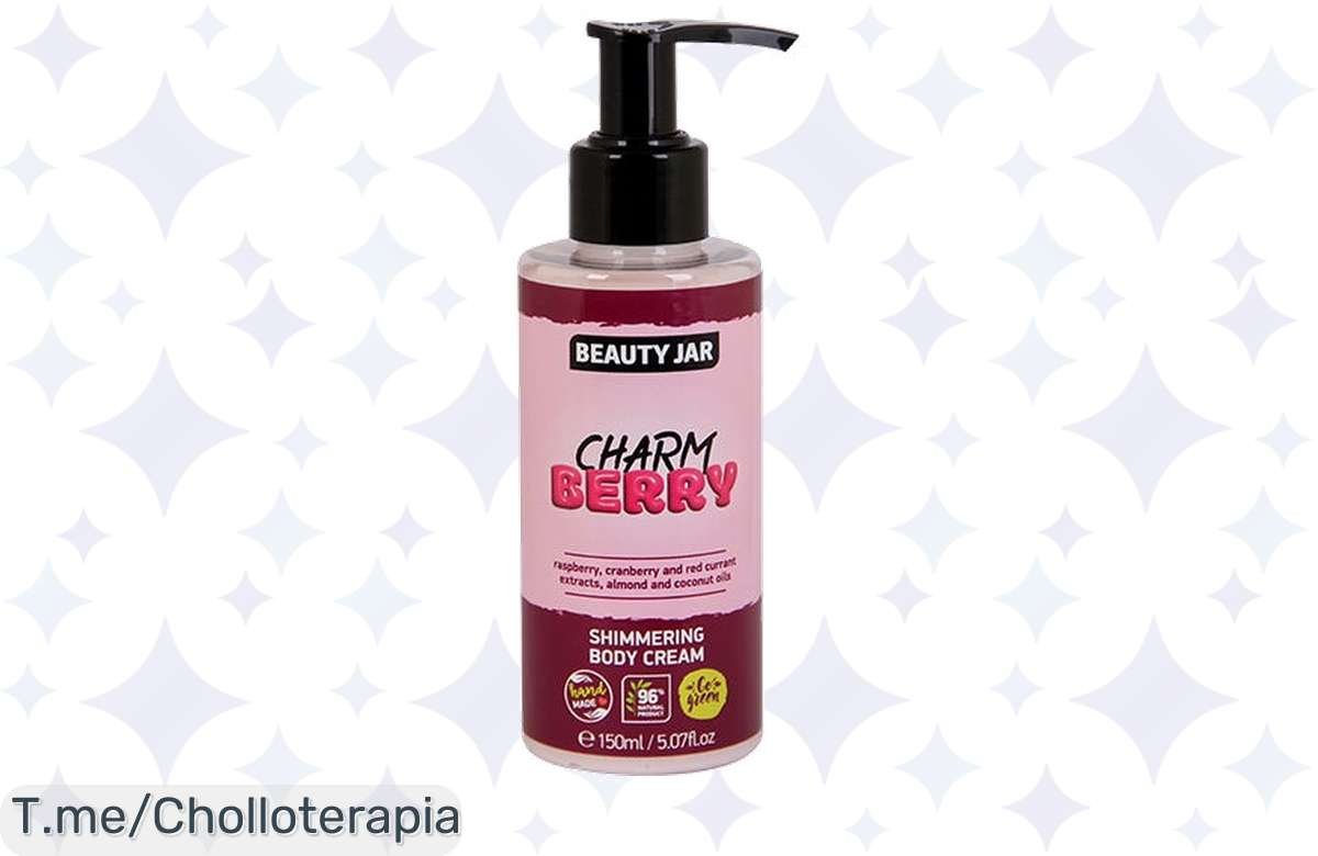 Descubre el chollo que iluminará tu piel ¡La crema corporal Beauty Jar Charm Berry te ofrece un efecto radiante nunca visto! Aprovecha esta oferta limitada y deslumbra hoy mismo.
