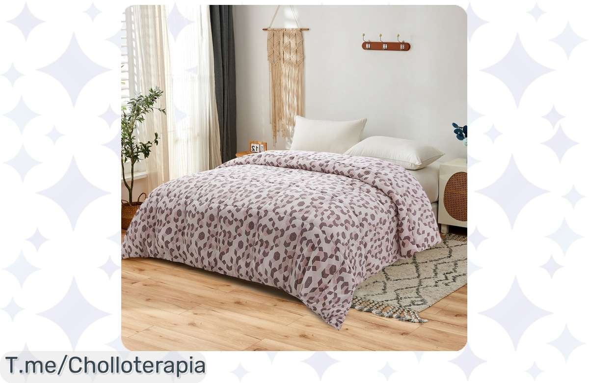 Descubre el edredón reversible Novotextil: un super chollo que te abraza con su suavidad y calor. ¡No dejes pasar este ofertón antes que se agote! Compra ahora.