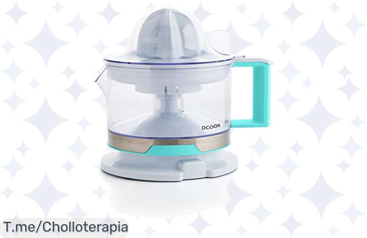 Descubre el exprime cítricos eléctrico que revolutionará tu cocina. Sin pulpas, fácil de limpiar y con diseño espectacular. ¡Aprovéchalo ahora o nunca, es un ofertón!