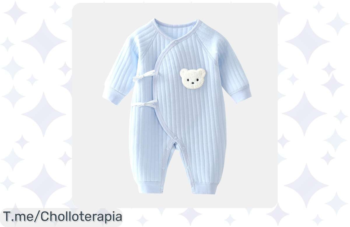 Descubre el mono de algodón grueso que tu bebé merece: suave, cómodo y un super chollo para cada momento en casa. ¡Compra ahora y no dejes pasar esta oferta limitada!