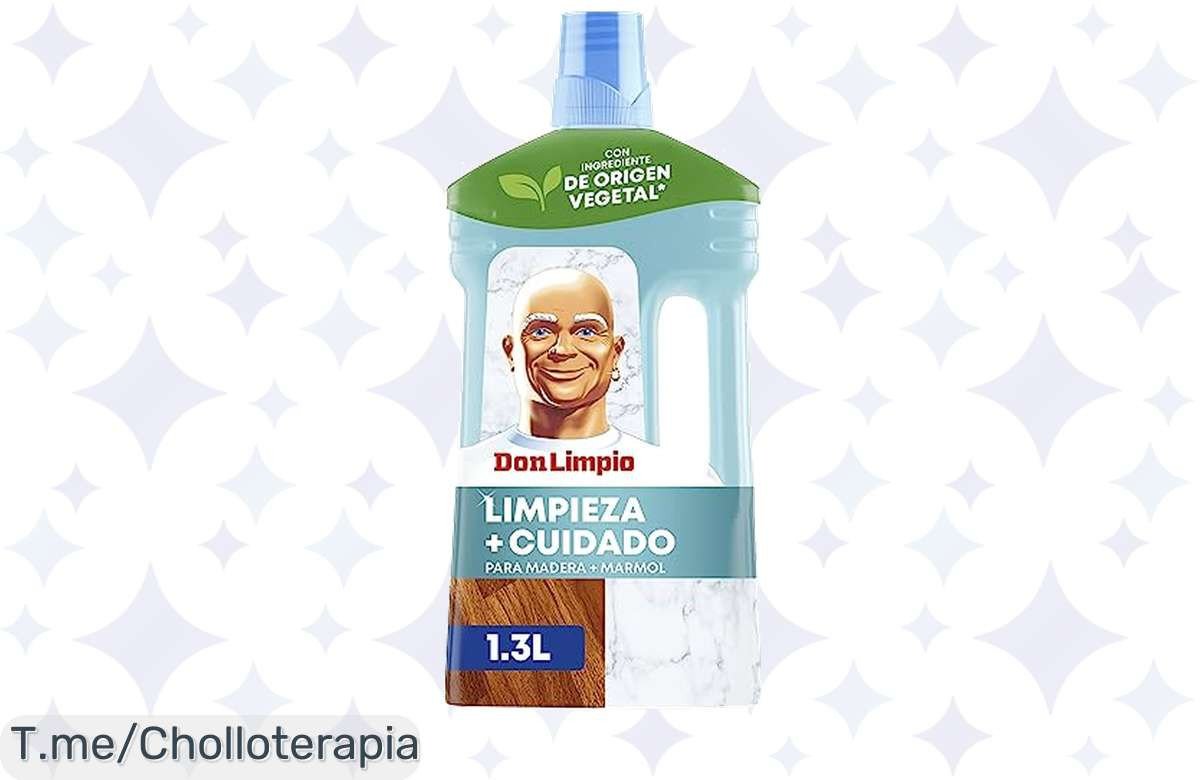 Descubre el ofertón de Don Limpio Friegasuelos: limpieza total en madera, piedra y mármol. No dejes pasar este super chollo, ¡compra ahora antes de que se agote!