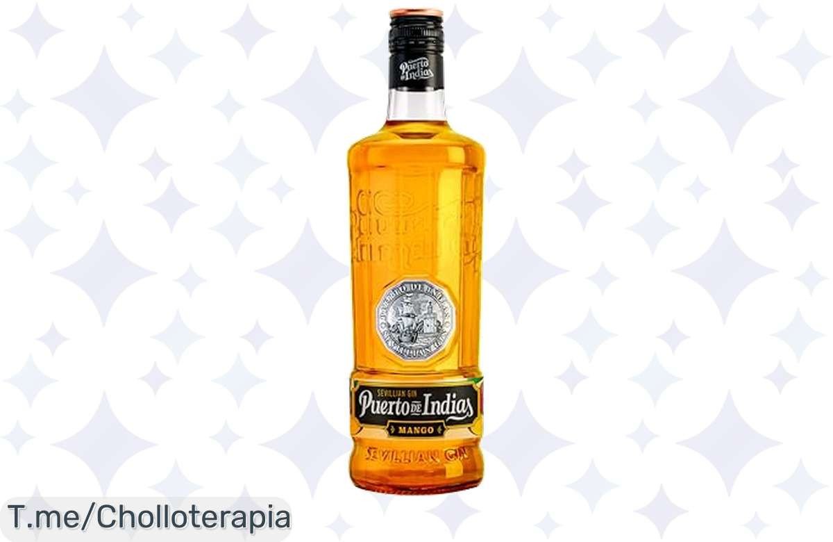 Descubre el ofertón del verano: Puerto de Indias Ginebra de Mango Premium, un sabor refrescante que te transportará a una fiesta tropical, ¡aprovéchalo antes de que se agote!