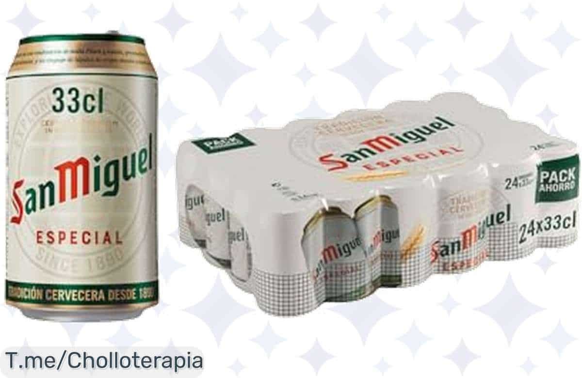 Descubre el sabor inigualable de San Miguel Especial, ¡una oferta nunca vista que no querrás dejar pasar! Hazte con tu pack ahora y disfruta de un super chollo limitado.