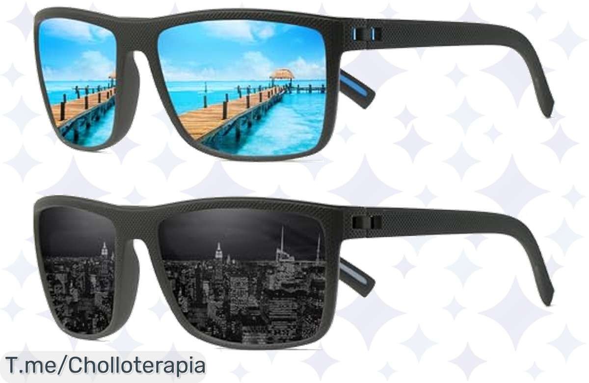 Descubre el super chollo: Pack de 2 gafas de sol Piloto polarizadas con protección UV. No pierdas el descuentazo, stock limitado, ¡compra ahora o te quedarás sin ellas!