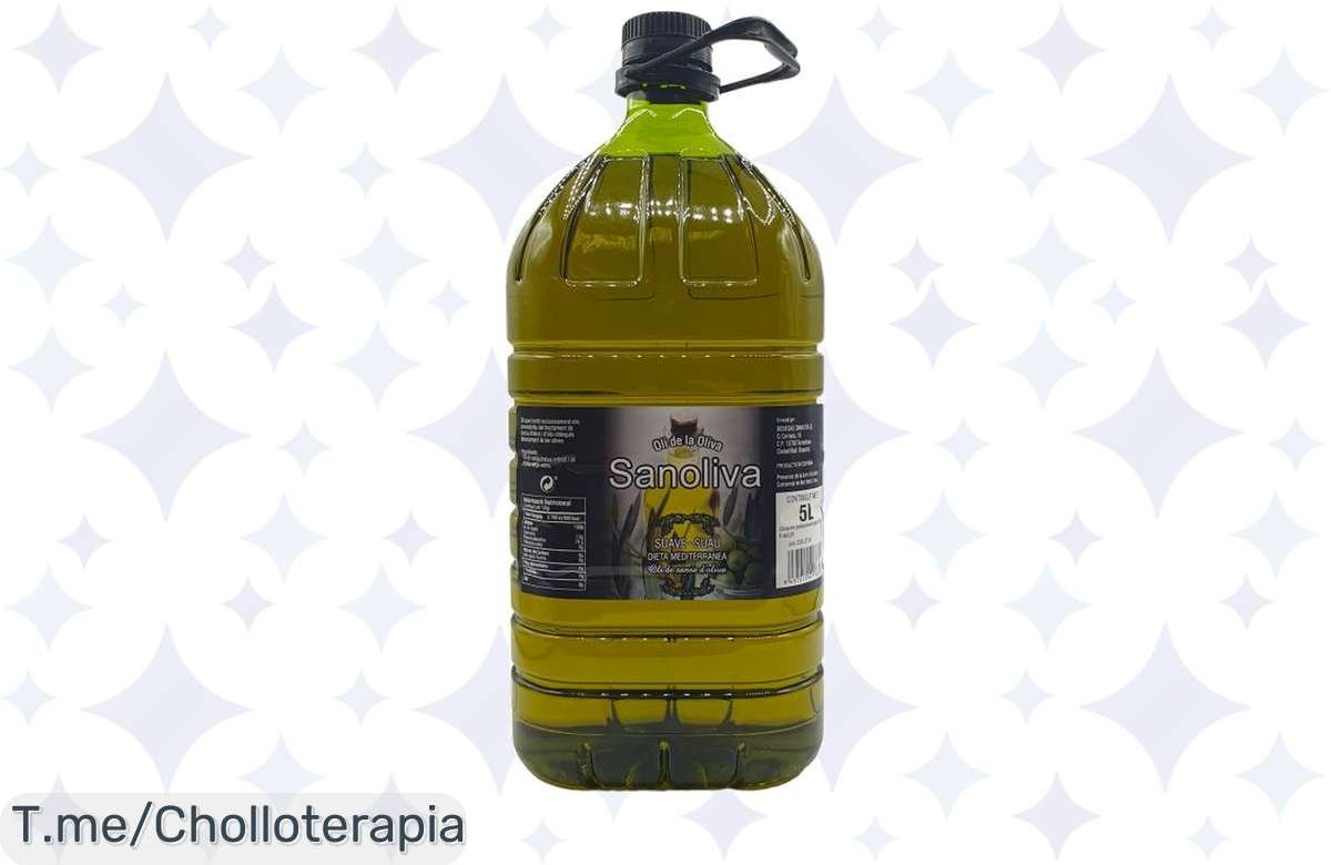 Descubre el super chollo del Aceite de Oliva Suave SANOLIVA de 5 Litros: Calidad Premium a un precio loco. ¡Compra ahora y transforma tu cocina con este ofertón limitado!