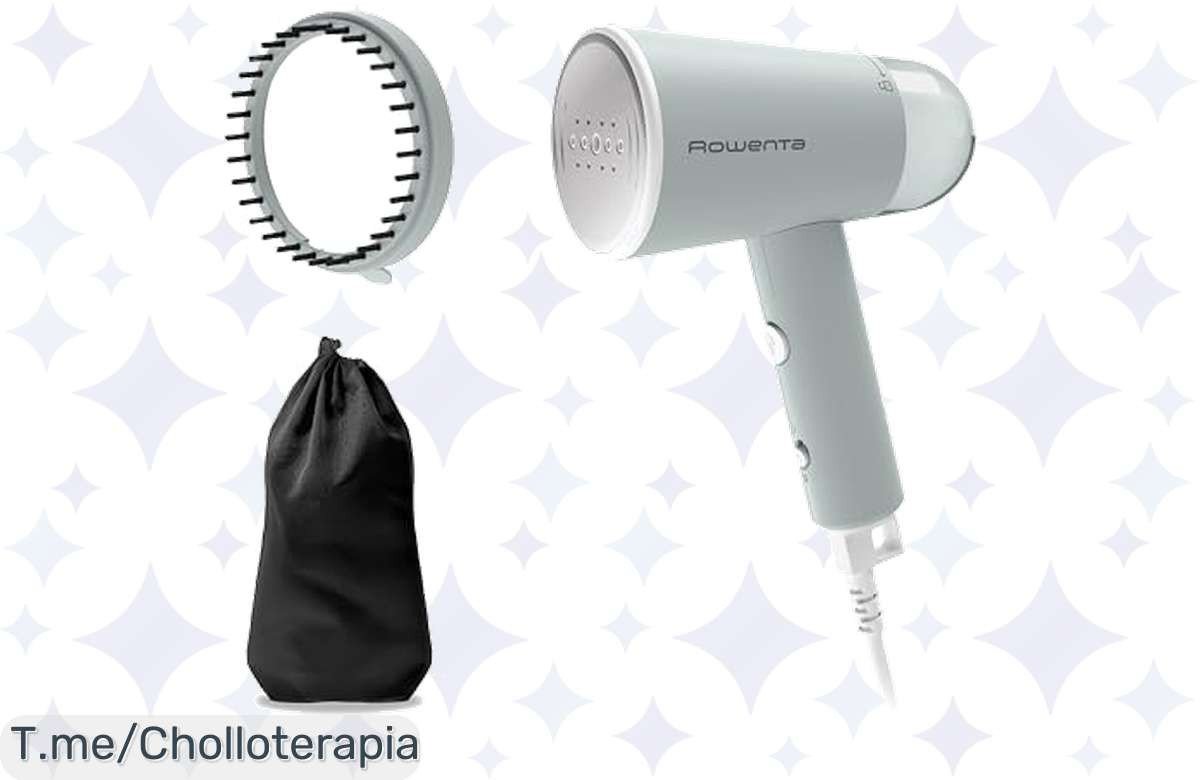 Descubre el super chollo del Rowenta Cepillo de Vapor Origin Travel: Compacto, listo en 25 segundos y desinfecta tu ropa. ¡No dejes pasar esta oferta única y mejora tus viajes ya!