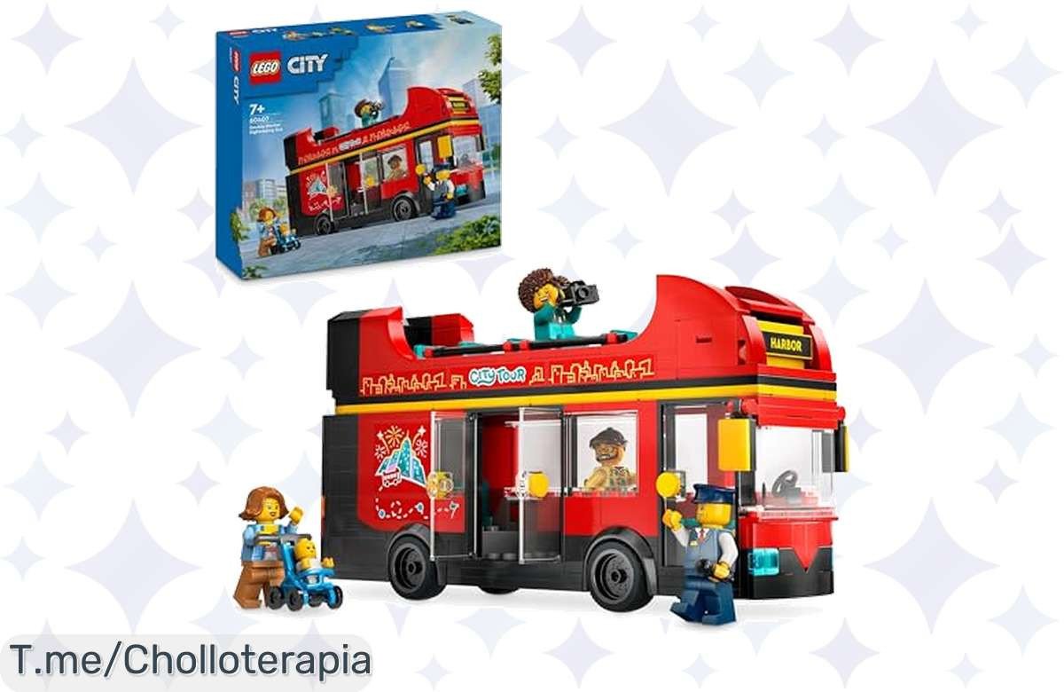 Descubre el super chollo del año: LEGO City Autobús Turístico Rojo, ¡5 minifiguras y un bebé para aventuras inolvidables! Oferta limitada que no puedes dejar pasar, actúa ya.