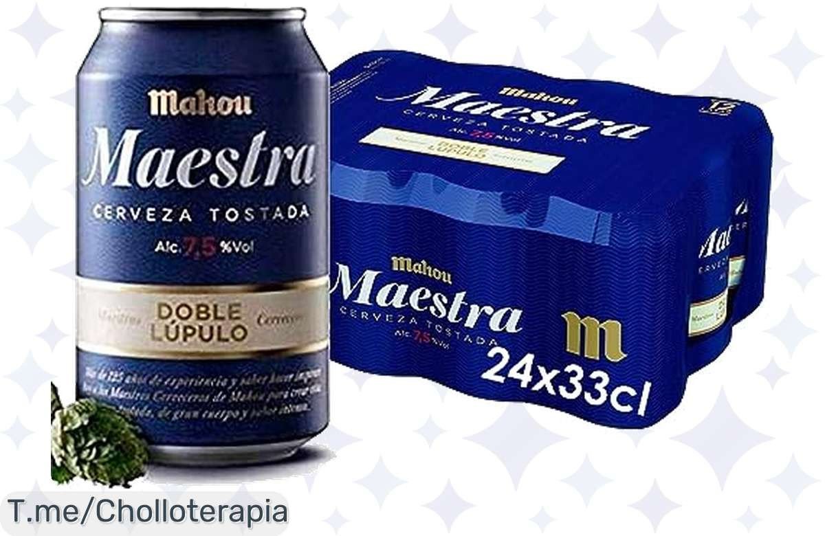 Descubre el súper chollo del momento: Mahou Maestra Doble Lúpulo, un sabor intenso que te hará vibrar. ¡Aprovecha este ofertón antes que se agote!