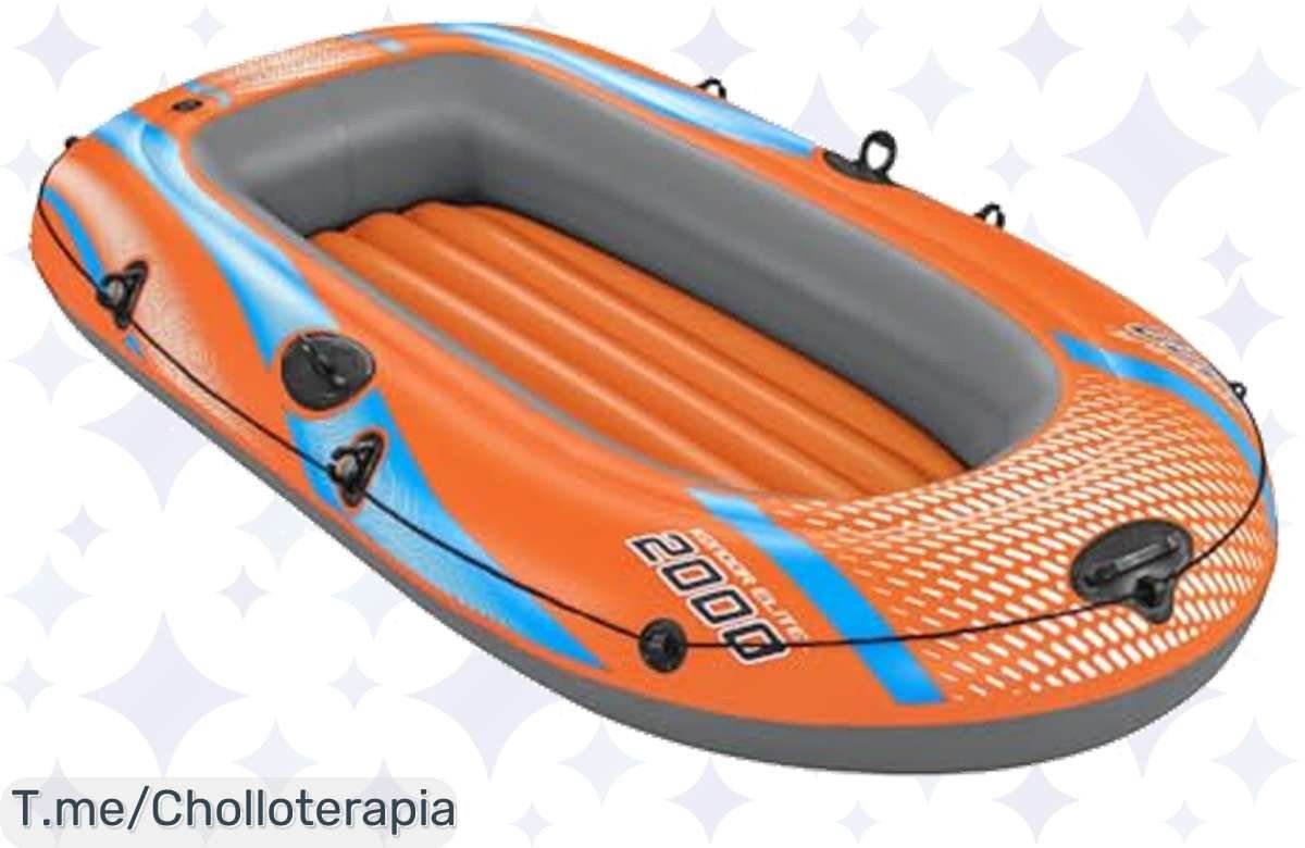 Descubre la Balsa Hinchable Kondor Elite 2000 a un precio loco, con suelo hinchable y resistencia de hasta 120 kg. ¡No te quedes sin la tuya, oferta limitada!