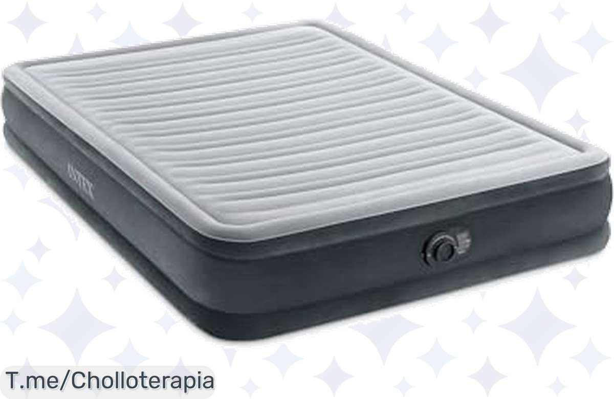 Descubre la cama de aire Intex de lujo a precio loco, inflado en solo 3 minutos y con confort abrazador. ¡No te lo pierdas, oferta limitada, cómprala ya!