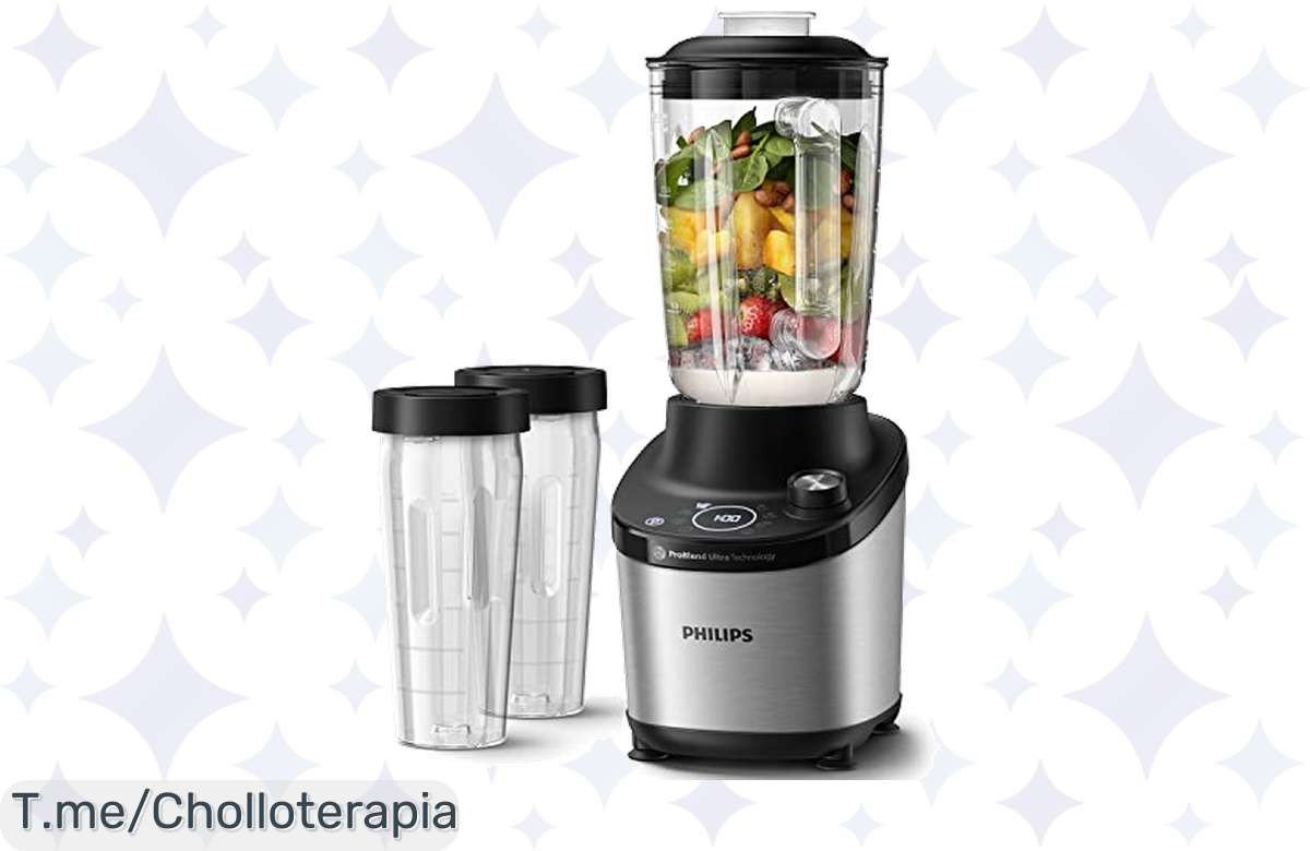 Descubre la magia en tu cocina con la Philips 7000 Series, cuchillas ultra afiladas y limpieza exprés. ¡Aprovecha este super chollo antes de que se agote!