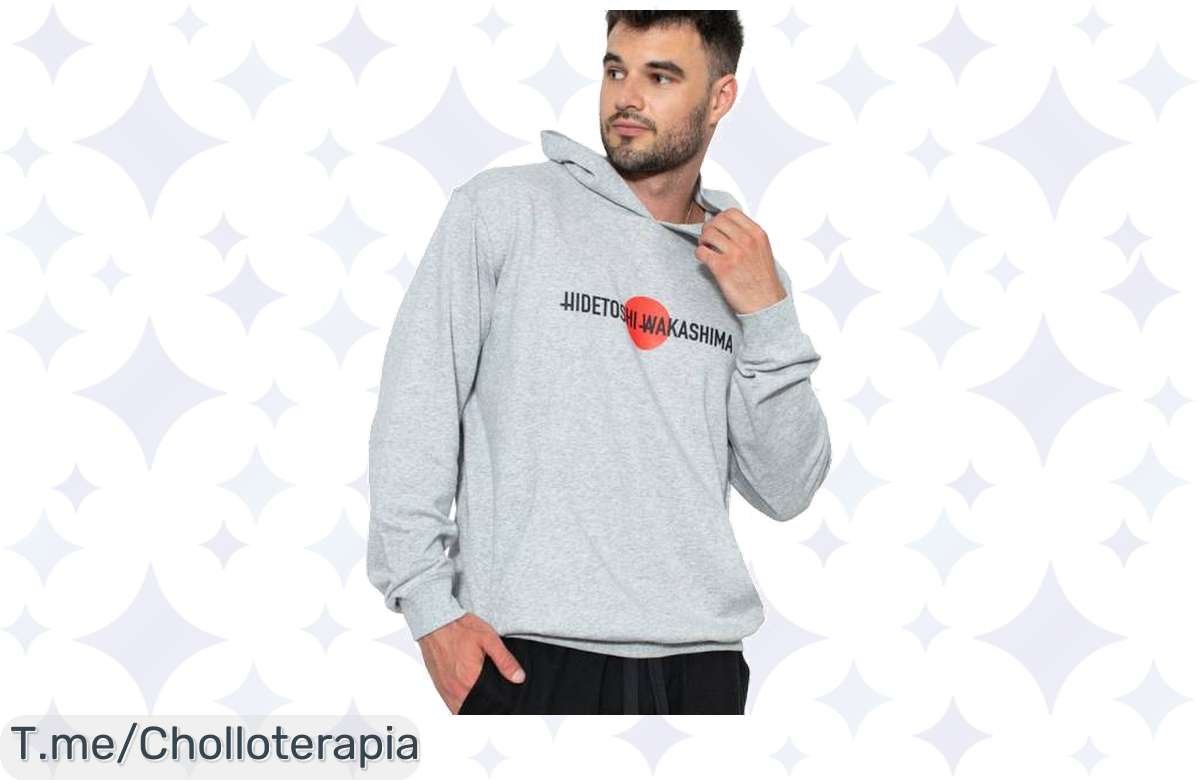 Descubre la sudadera oversize gris de Hidétoshi Wakashima, una comodidad increíble y un estilo único a un precio loco; ¡aprovecha este ofertón antes de que se agote!
