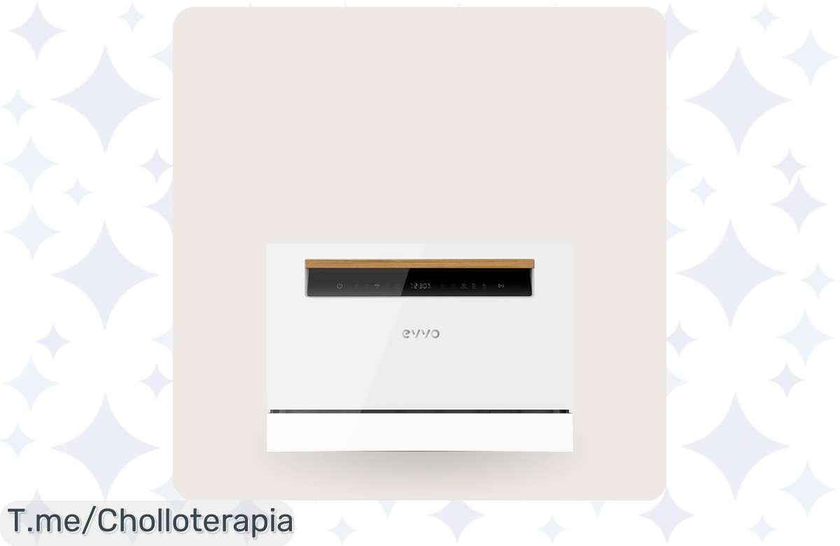 Despídete del fregadero con el lavavajillas Evvo Mini: ¡mega oferta para 6 servicios!
