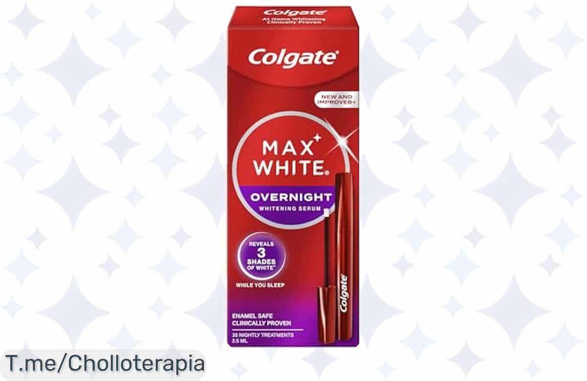Despierta con una sonrisa brillante: blanquea tus dientes mientras duermes con Colgate Max White, ¡ofertón exclusivo que no podrás dejar pasar! Haz tu pedido ya.