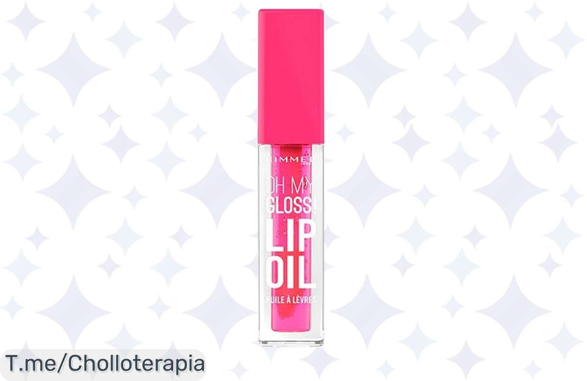 Despierta tus labios con el aceite labial Rimmel London Oh My Gloss: brillo, hidratación y un super chollo que no podrás dejar pasar. ¡Compra ahora antes de que se agote!