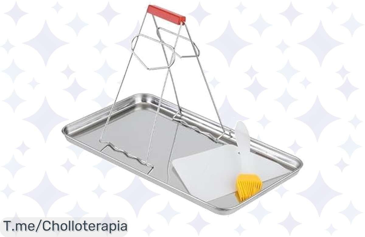Eleva tu cocina con este ofertón: 2 bandejas de acero inoxidable que son un super chollo y el regalo perfecto para los foodies. ¡Hazte con ellas antes de que se agoten!