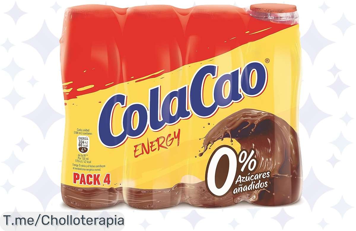 Energía al instante con el nuevo Colacao Energy: ¡super chollo de sabor y vitalidad en 188ml! No te lo pierdas, oferta limitada que no podrás resistir.