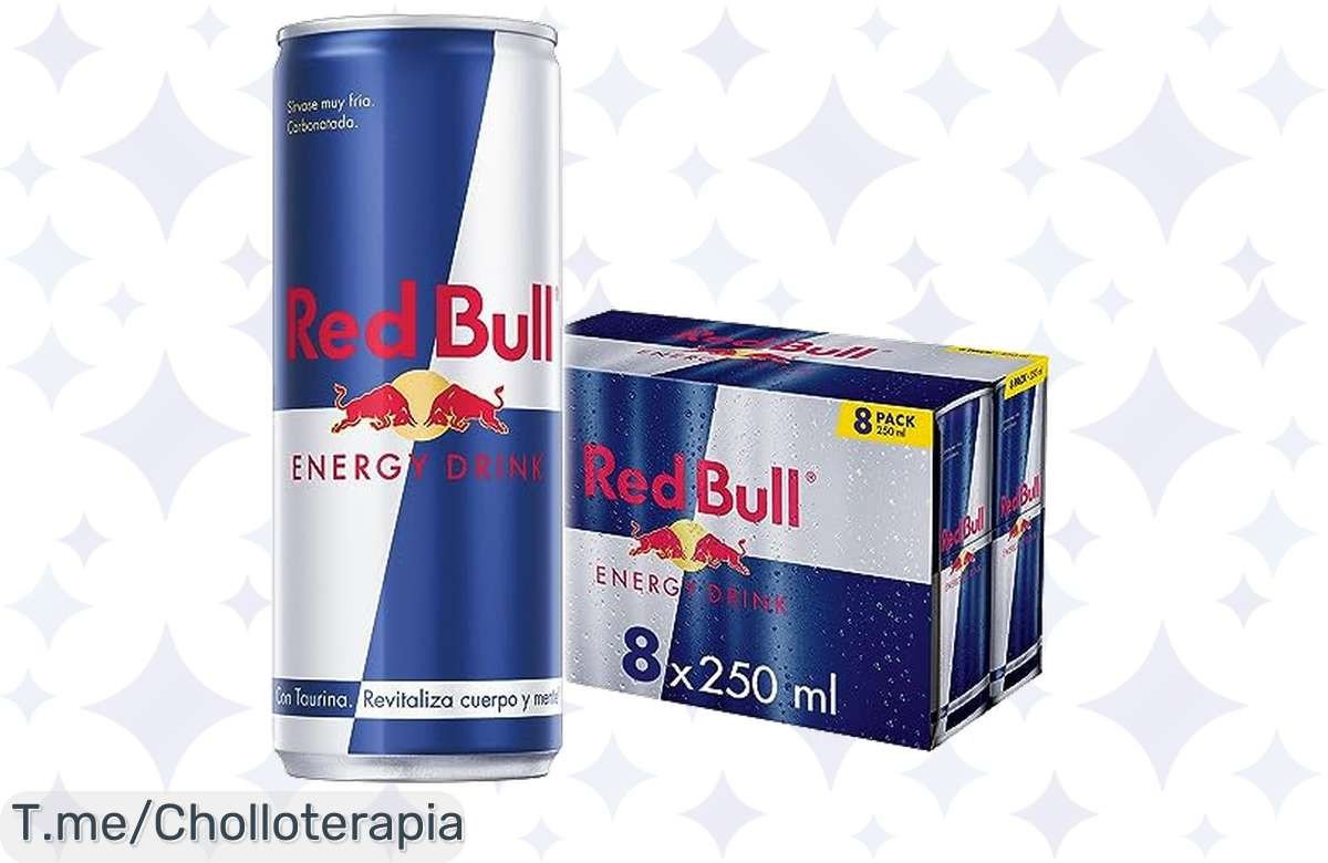Energiza tu día con el super chollo de 8 latas de Red Bull: revitaliza tu cuerpo y mente al instante. Oferta única y limitada, ¡compra ahora y recarga tus pilas ya!