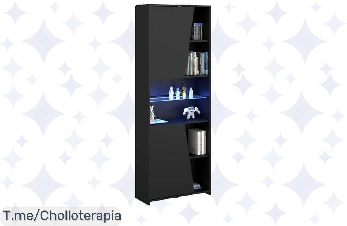 Estantería gaming con luces LED a precio de risa, ¡consíguela ya!