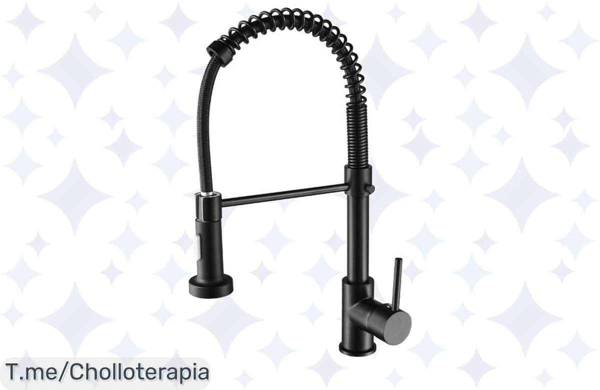 Grifo de cocina top: doble función y resorte a precio de risa, ¡aprovecha ya!