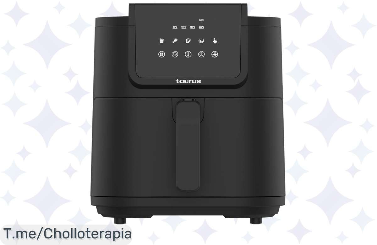 Hazte con la freidora de aire Taurus: cocina sano y delicioso sin esfuerzo.