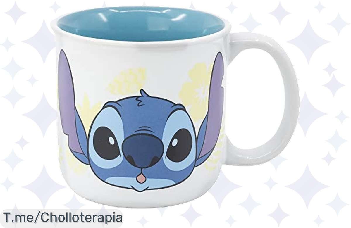 Hazte con la taza de cerámica más chula de Stitch en caja regalo y transforma tus desayunos con este super chollo, ¡actúa ya antes de que se agoten!
