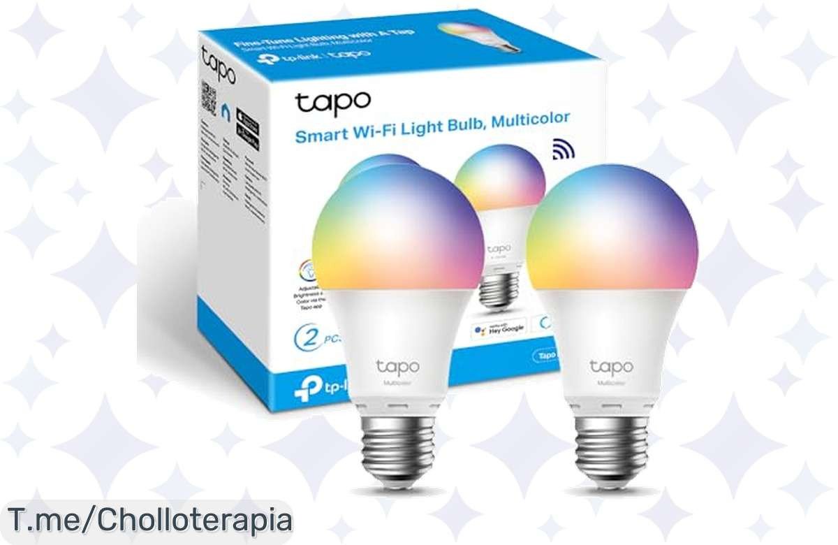 Ilumina tu hogar con la bombilla LED Tapo L530E: 16 millones de colores a tus comandos y transforma tu espacios en un abrir y cerrar de ojos ¡no te quedes sin esta oferta!