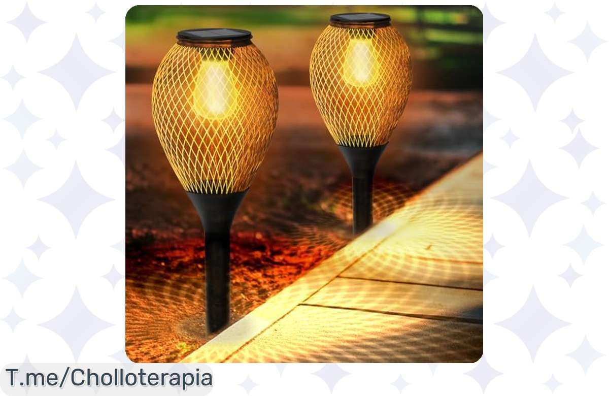 Ilumina tu jardín con luces solares vintage ¡chollazo irresistible, brilla hasta 10 horas y transforma tus noches en magia estival! ¡Compra ya tu oferta única!
