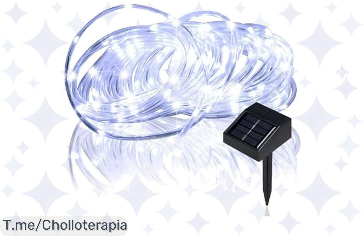 Ilumina tus noches con la luz solar de 50 LED, resistente al agua y con sensor de luz. ¡Ofertón limitado que no puedes dejar pasar! Compra ahora y sorpréndete con el precio loco.