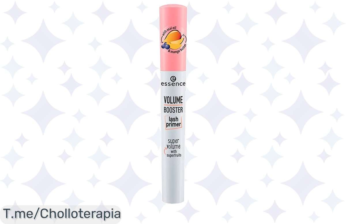 Impulsa tu mirada con Essence Volume Booster, la prebase de pestañas que transforma tu look. ¡No dejes pasar este ofertón, stock limitado y resultados impresionantes!