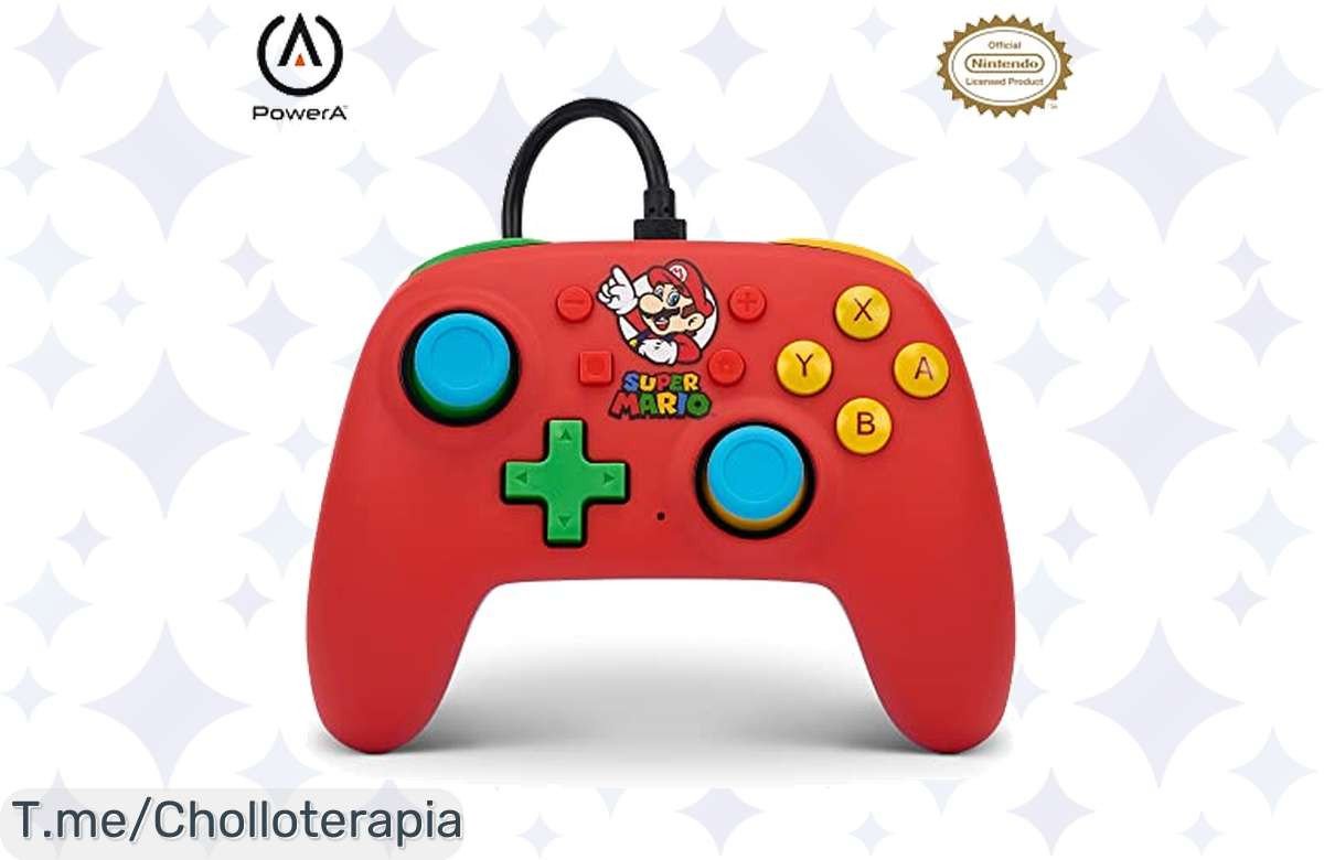 Impulsa tus juegos con el mando PowerA Nano Mario Medley, un chollazo de comodidad y diseño clásico que hará tus partidas épicas. ¡Hazte con él antes de que se agote!