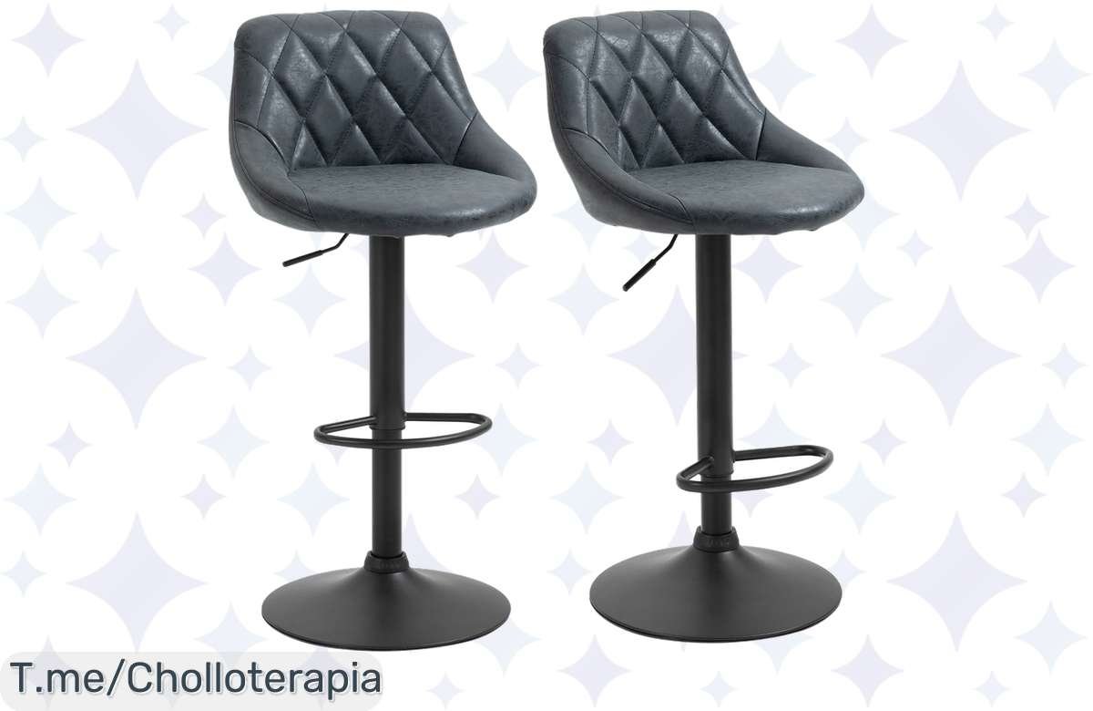 Locura total: Taburetes de bar giratorios a un precio que no creerás, ¡compra ya!