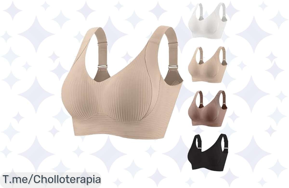Locura total: sujetador reductor sin aros, máximo confort a precio regalado, ¡aprovecha ahora!