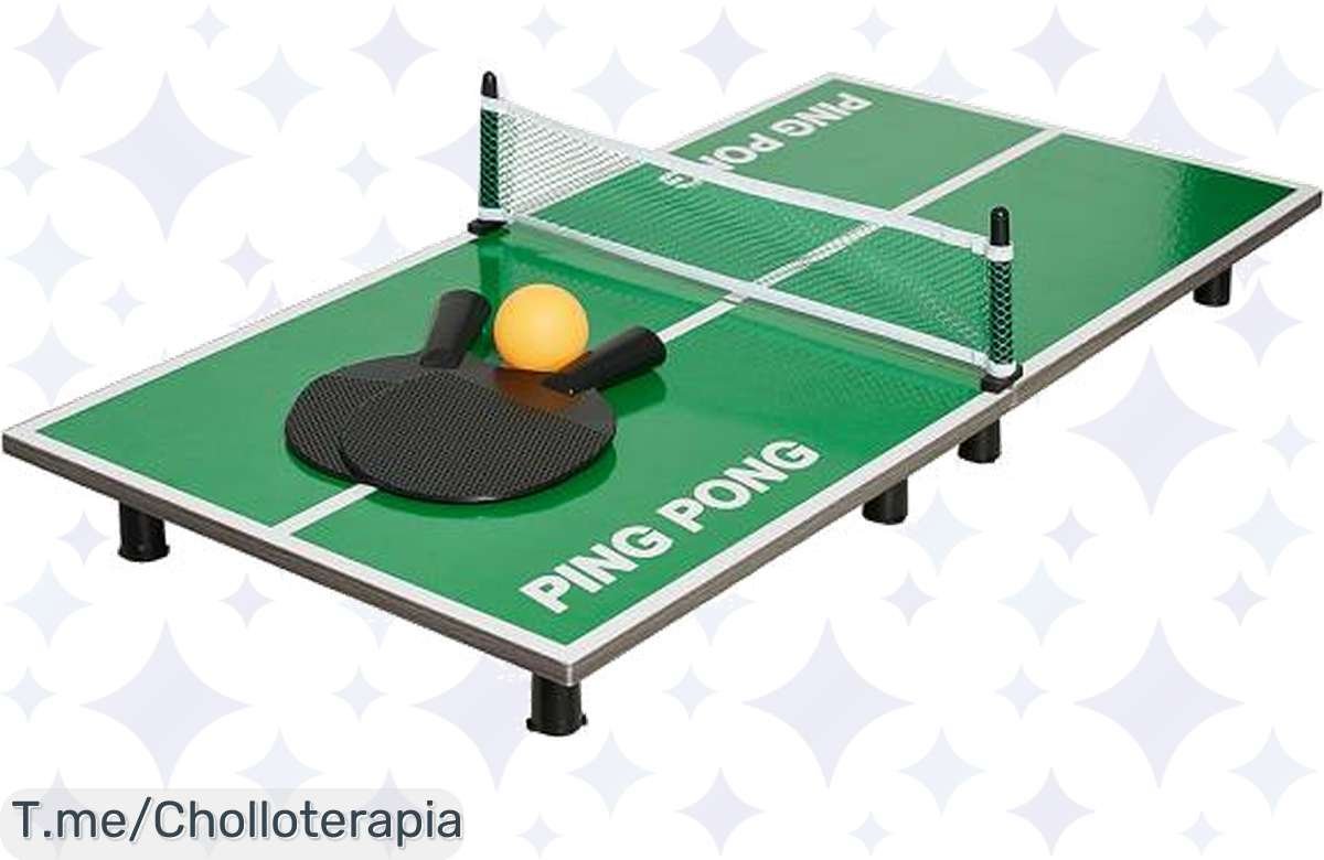 Mini mesa de pingpong tirada de precio, ¡llévatela ya!
