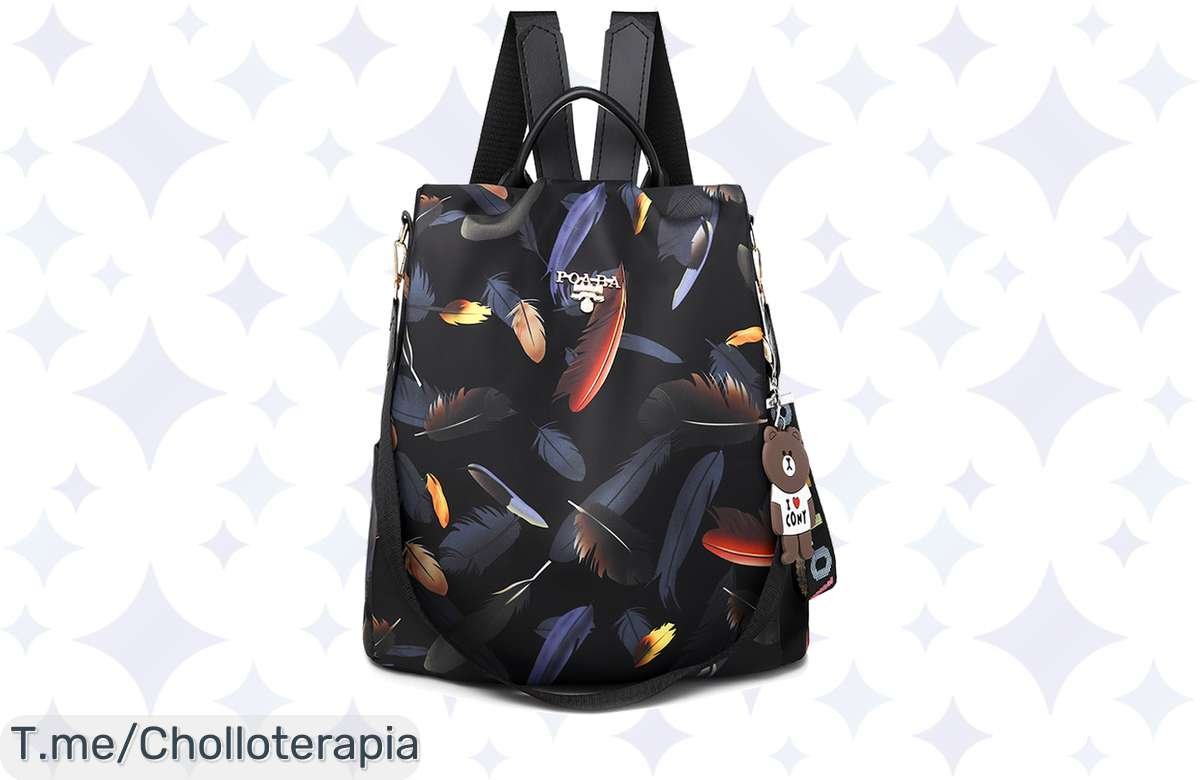 Mochila antirrobo floral: el super chollo que transforma tu estilo y protege tus pertenencias. ¡No dejes escapar este ofertón, compra ahora antes de que se acaben!